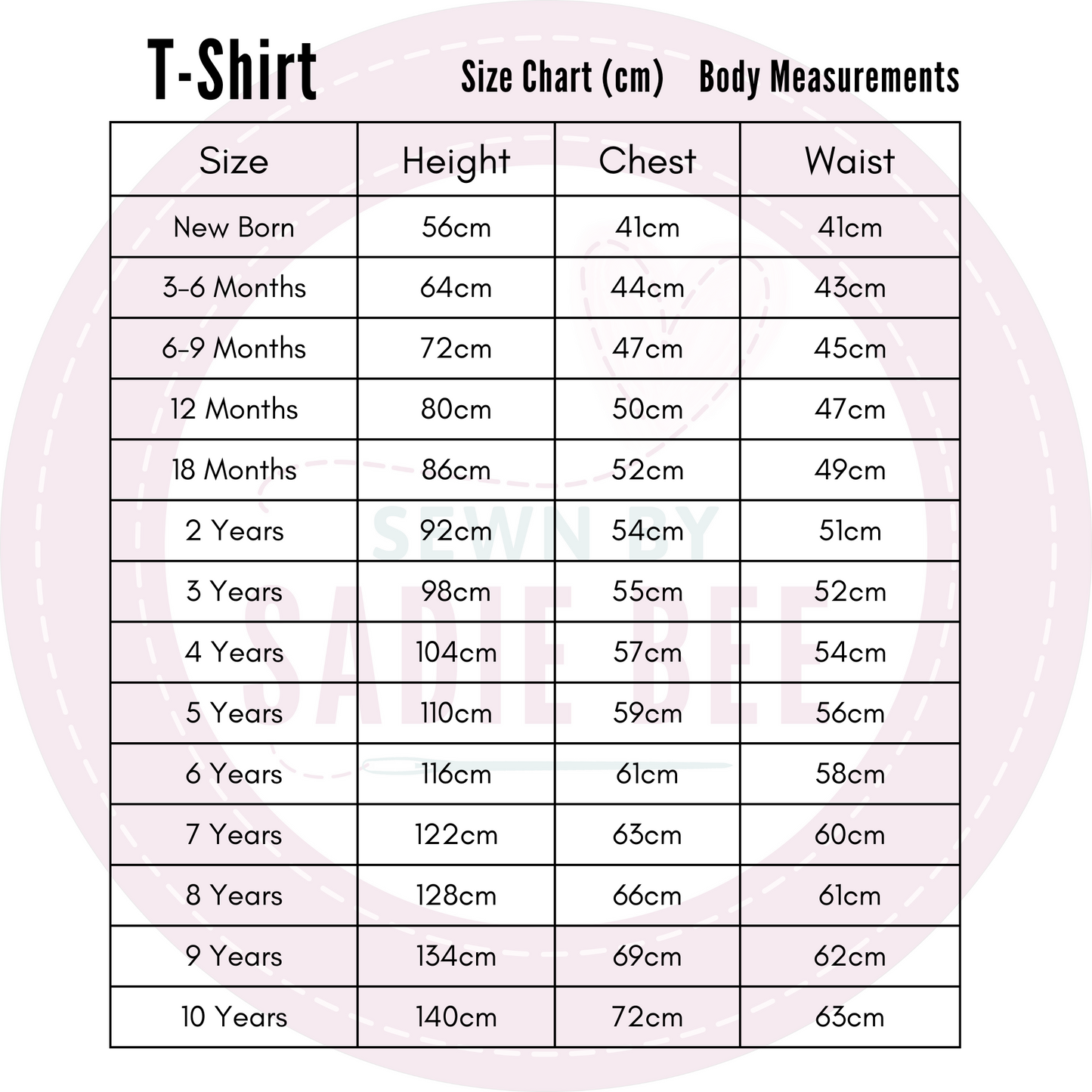 body-size-chart-cm
