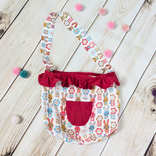 Kids-Bag-bunny-design-red-frill-pocket