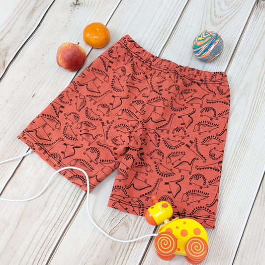 Orange-Dinosaur-Shorts-Newborn-to-Age10