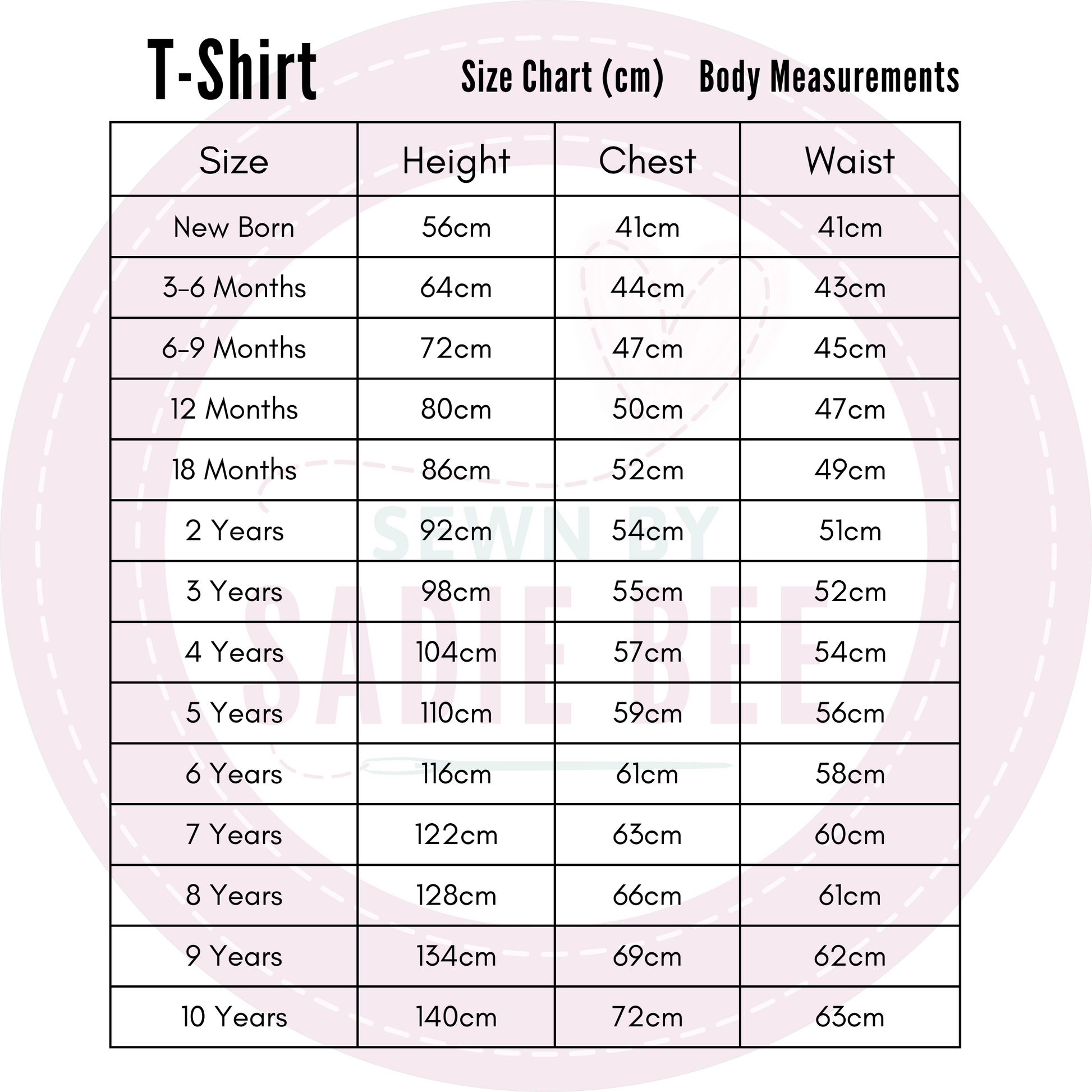 body-size-chart-cm