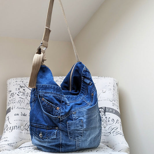 Upcycled-Denim-Jeans-Handbag-Front