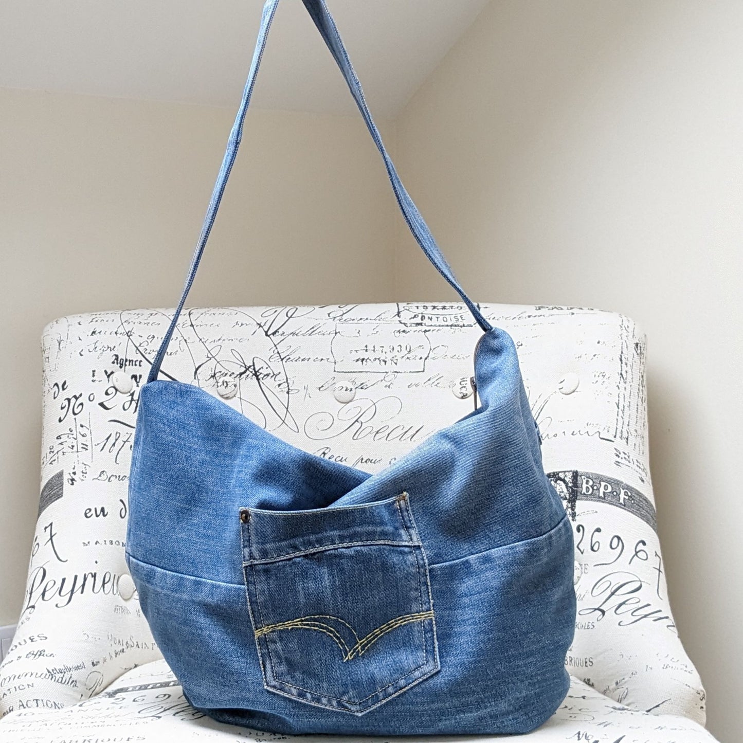 Upcycled-Jeans-Shoulder-Handbag-back-with-security-pocket